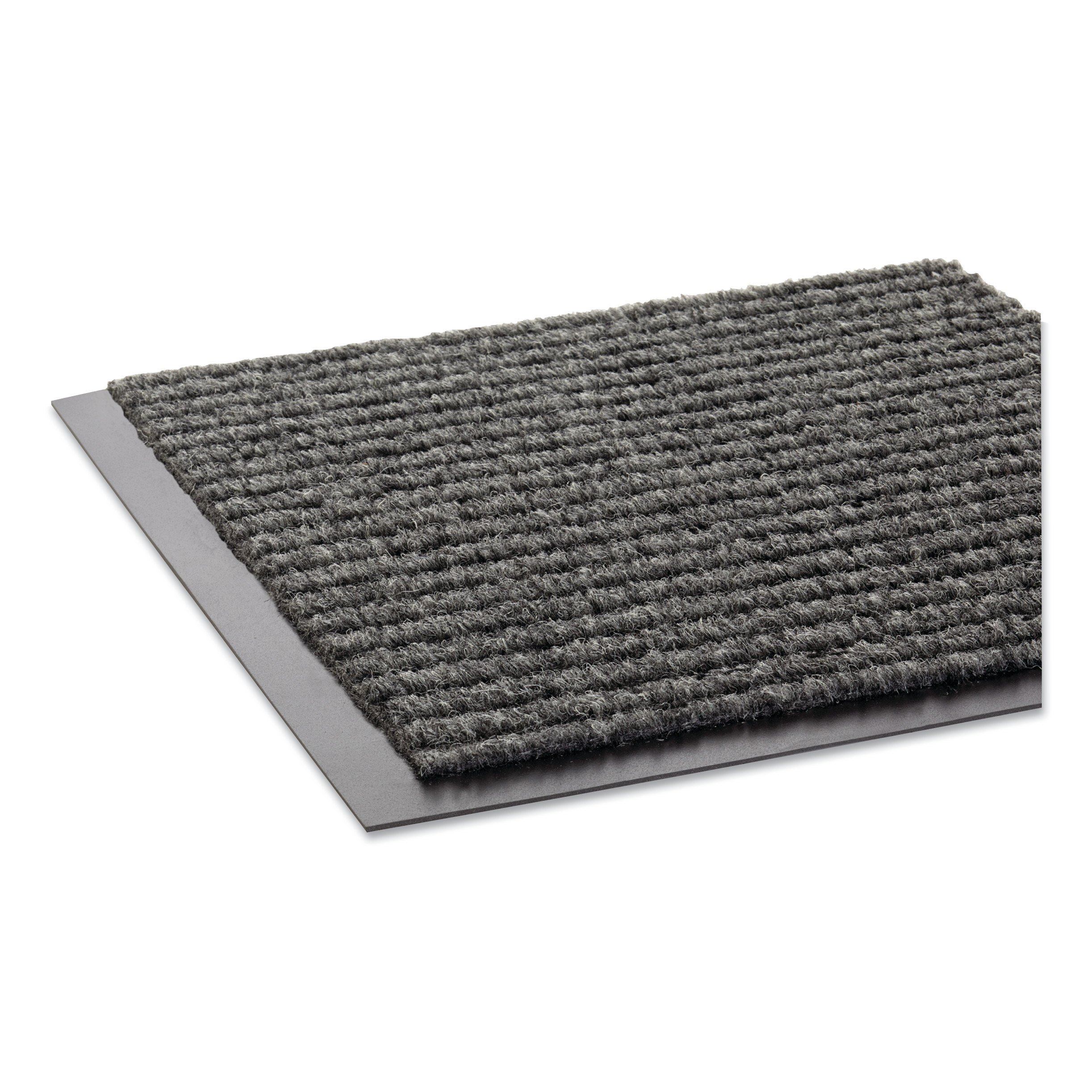 CROWN MATTING TECHNOLOGIES Mat,Needle Rib,3 x 5 ft.,Gray