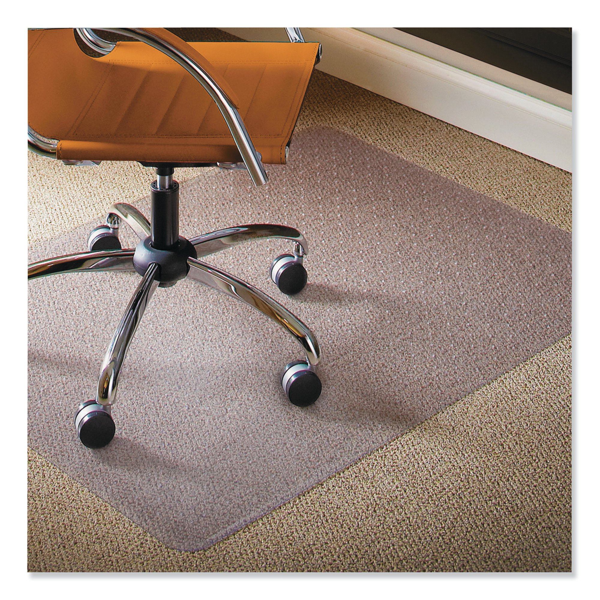 ES ROBBINS Chairmat,for Carpet,36&x48&,Rect,Clear