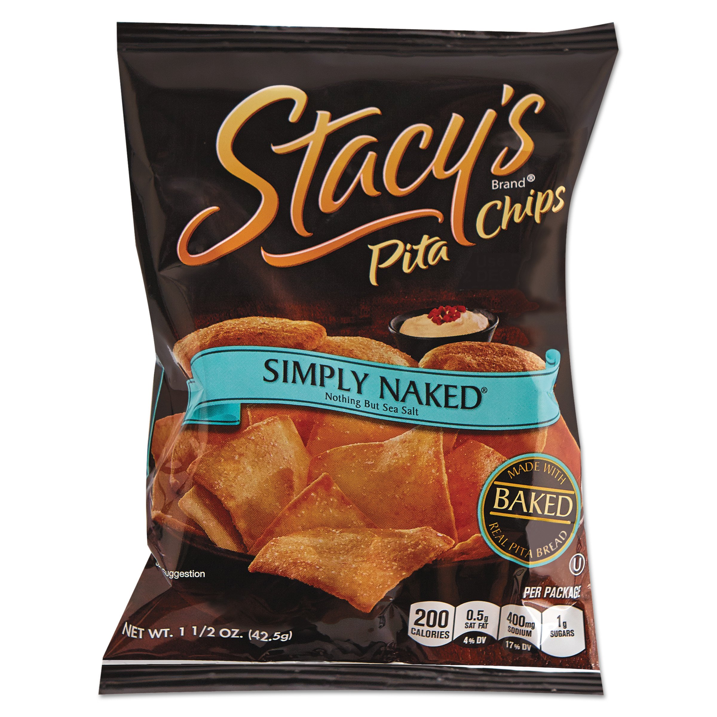 STACYS Pita Chips,1.5 oz.,Original,PK24