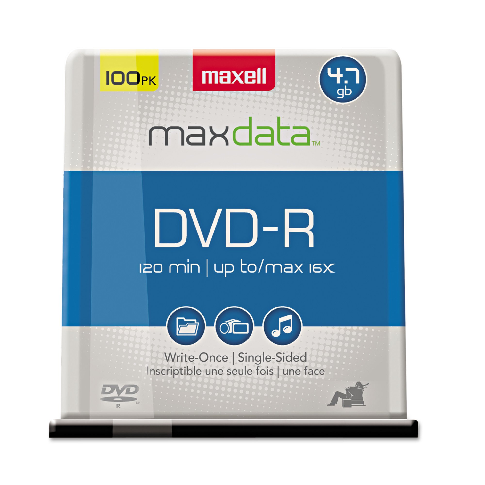 MAXELL DVD-RDiscs;4.7GB;16x;Spindle;PK100