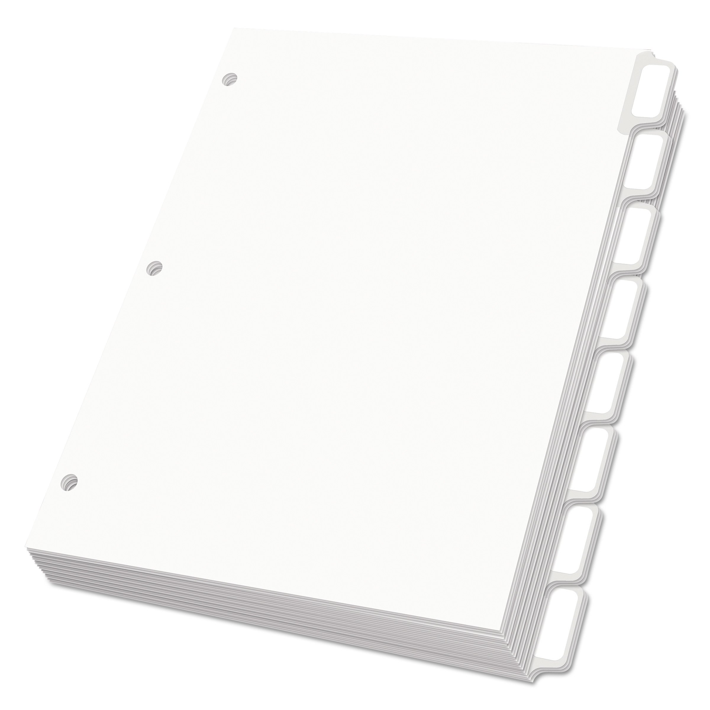 OXFORD CustomLabelDividers,8-Tab,White,PK25
