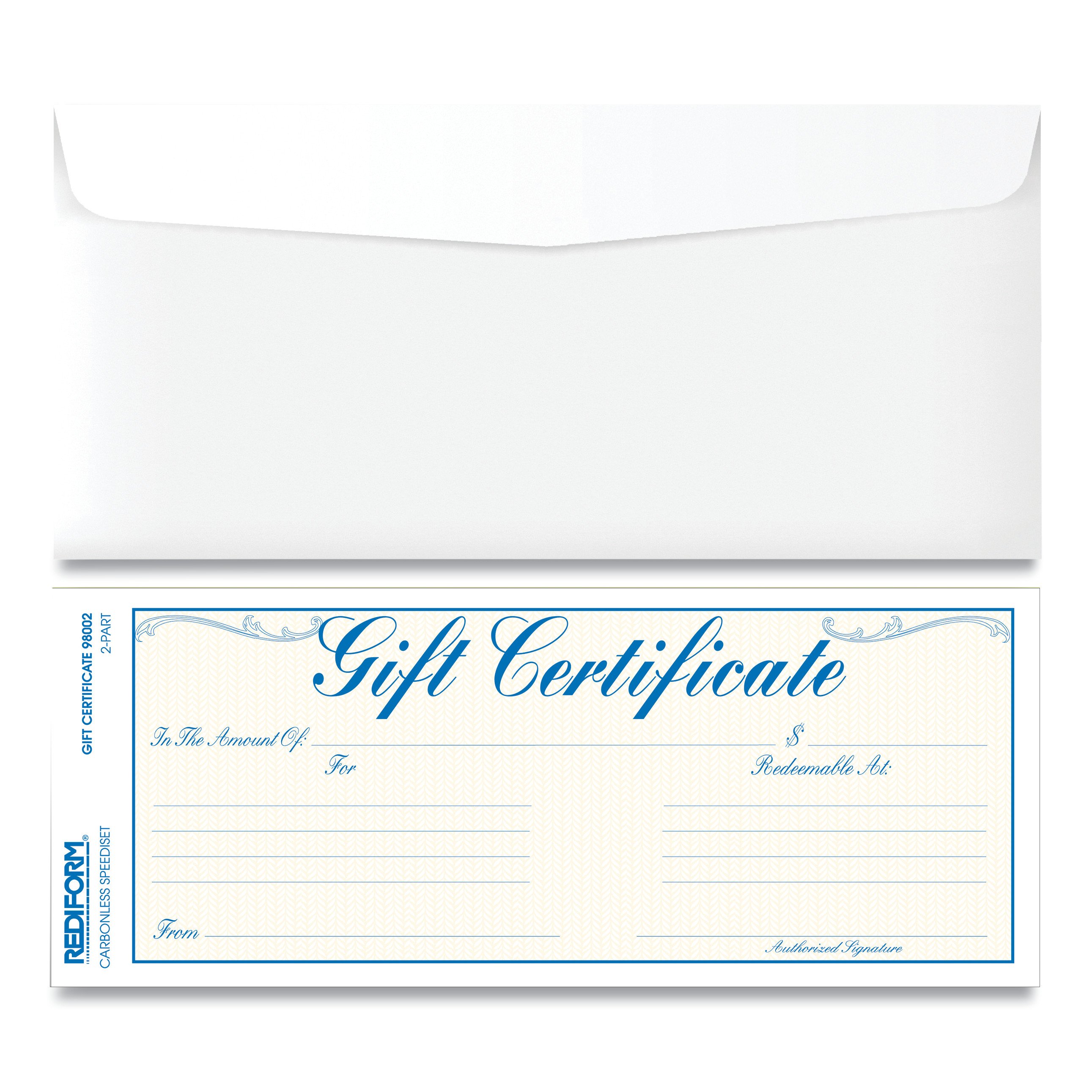 REDIFORM Gift Cert Form with Envelopes,PK25