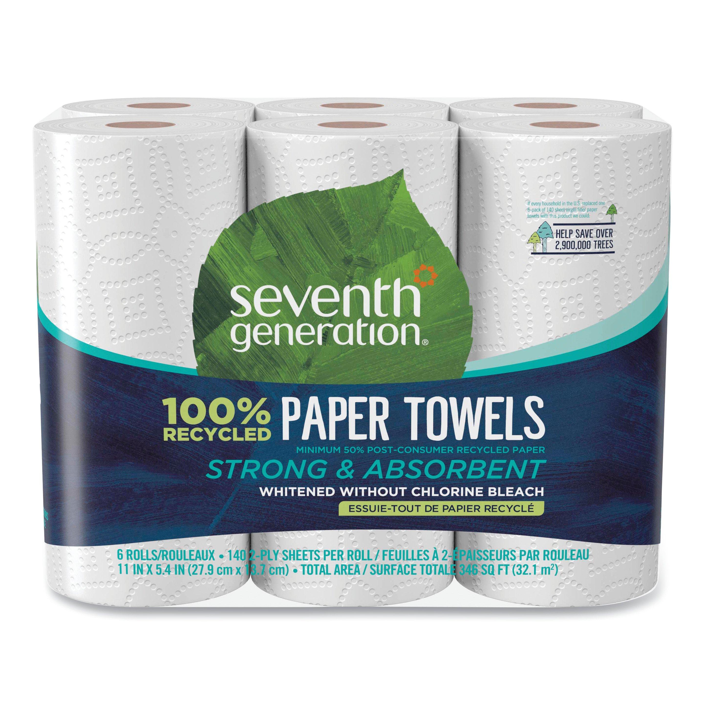 SEVENTH GENERATION Recycled Paper Towel RL,2-Ply,11x5,PK24