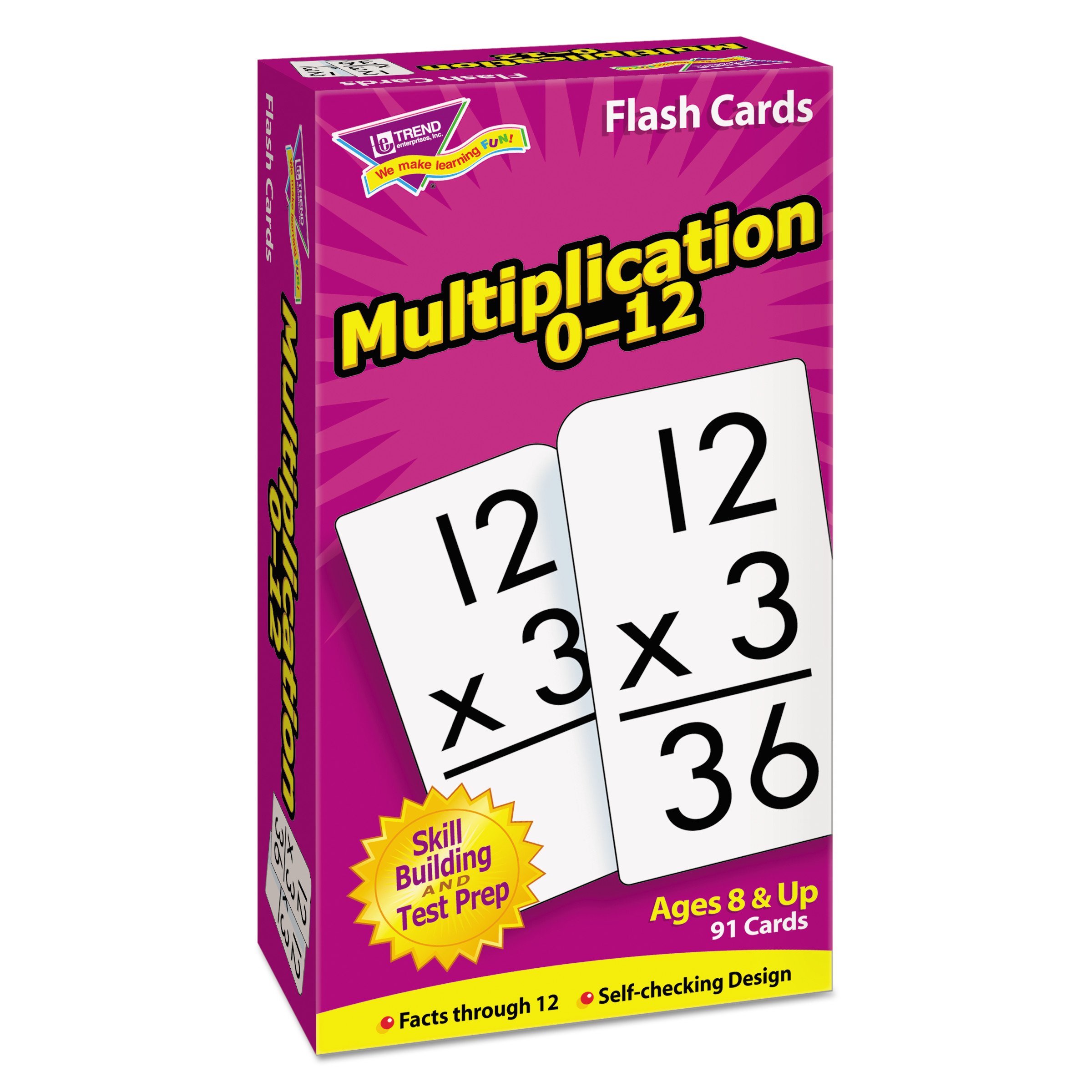 TREND Skill Drill FlashCards,3x6,Multiply,PK91