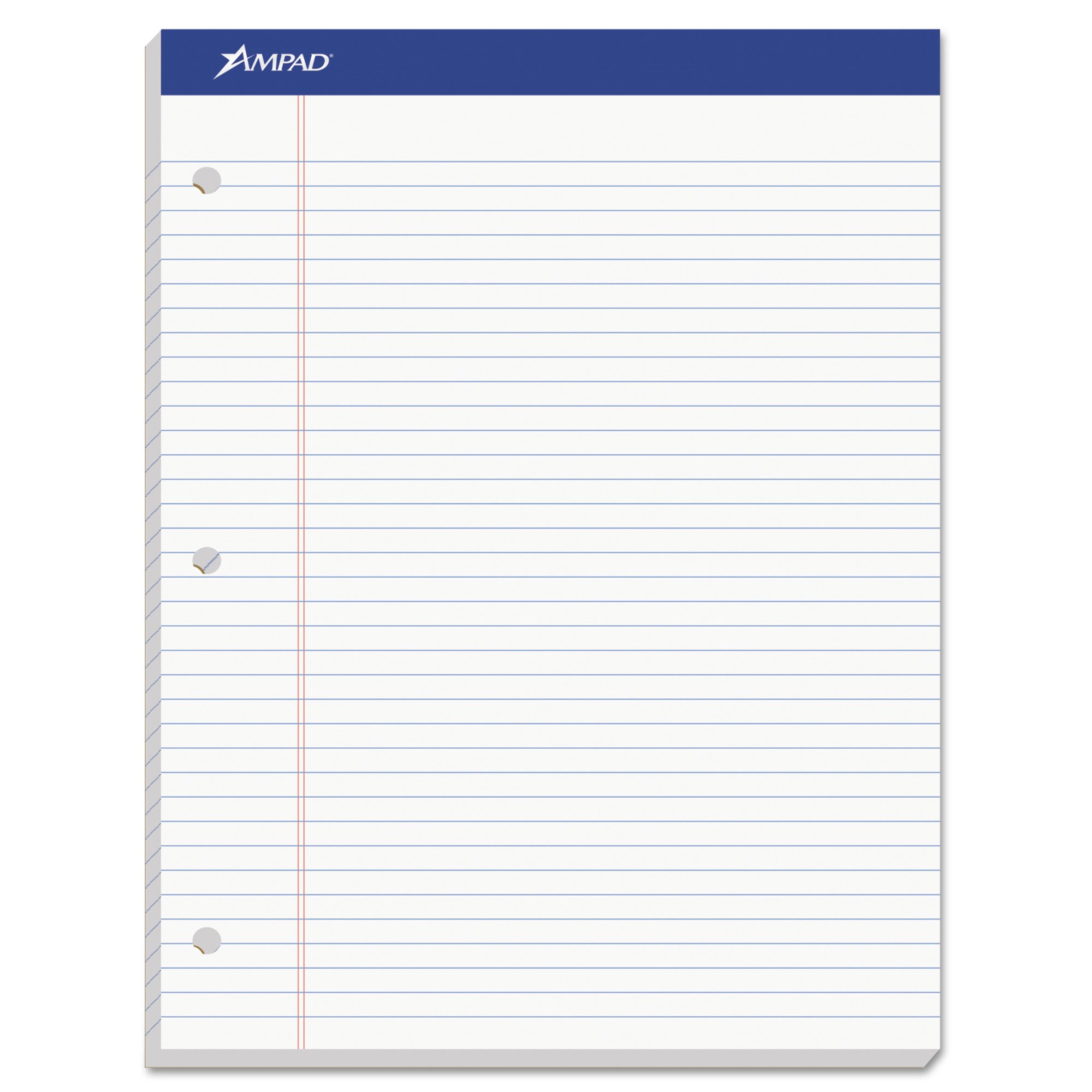 AMPAD Dual Pad,Medium,100 Sheets,White