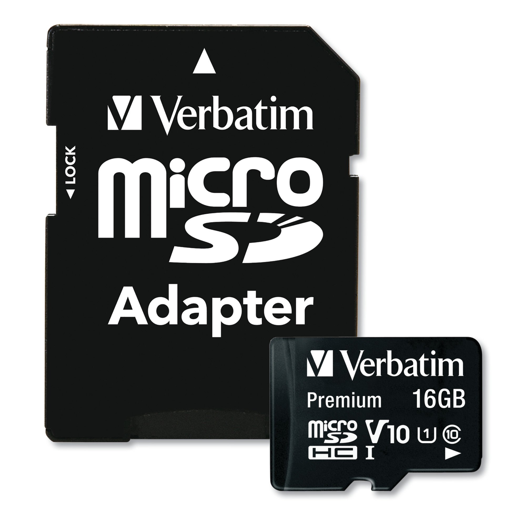 VERBATIM Premium microSDHC Memory Card with 16GB
