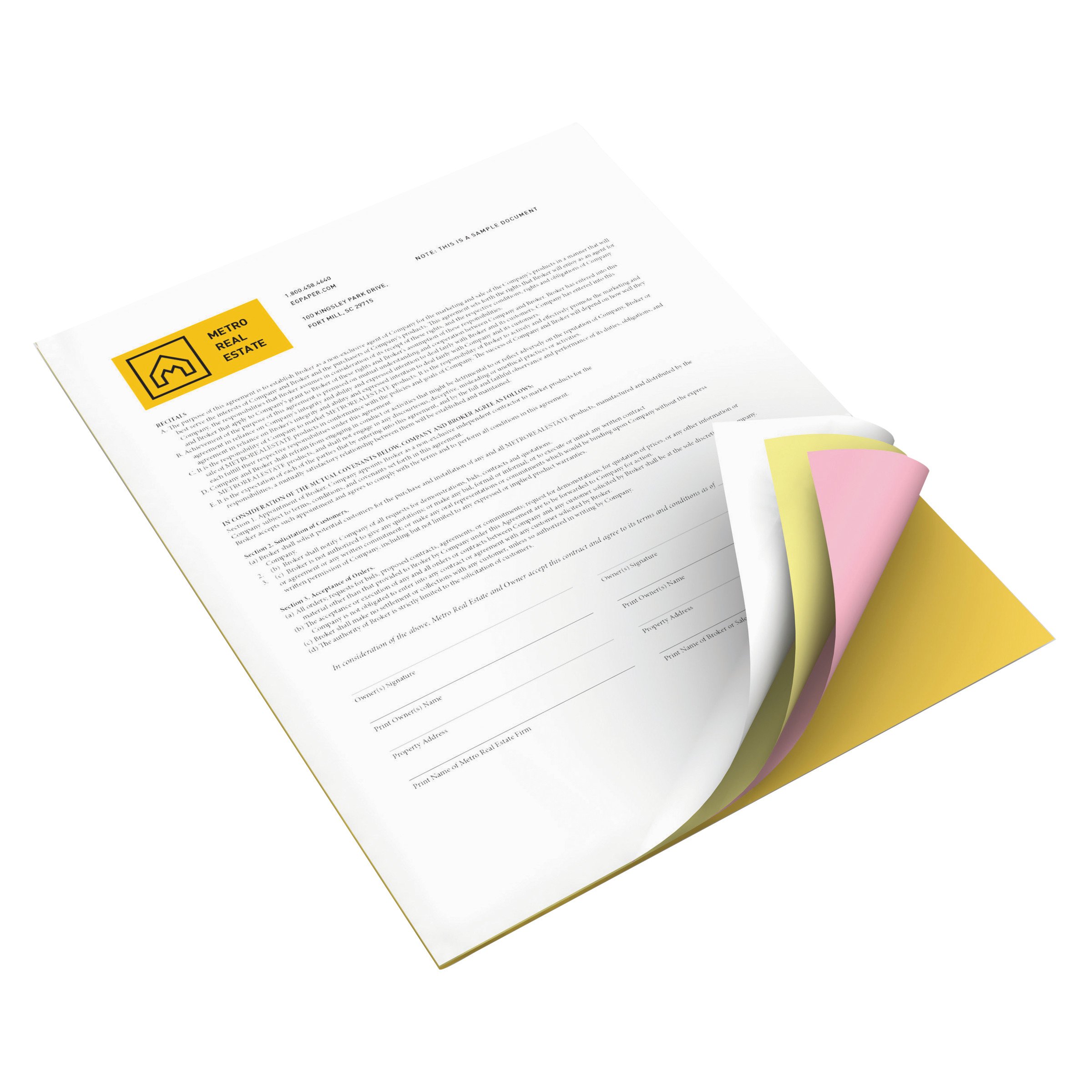 XEROX Carbonless Papr,8.5x11,Wht/Canary,PK5000