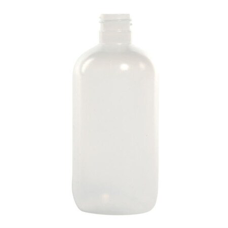 PIPELINE PACKAGING Boston Round LDPE Bottle,8 oz.