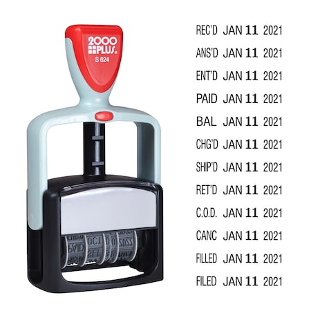 2000 PLUS Date Stamp;Self-Inking;Black Ink