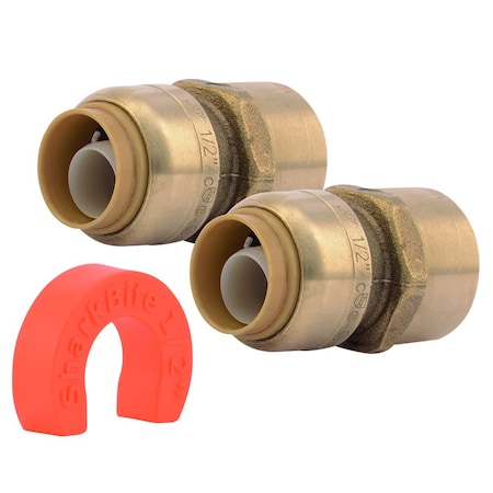 SHARKBITE Water Heater Fitting Kit,1/2 In x 3/4 In