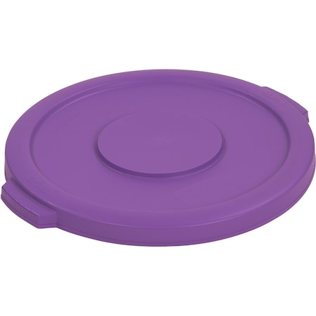 BRONCO Trash Can Lid,10 gal Bronco Rnd Lid Prpl