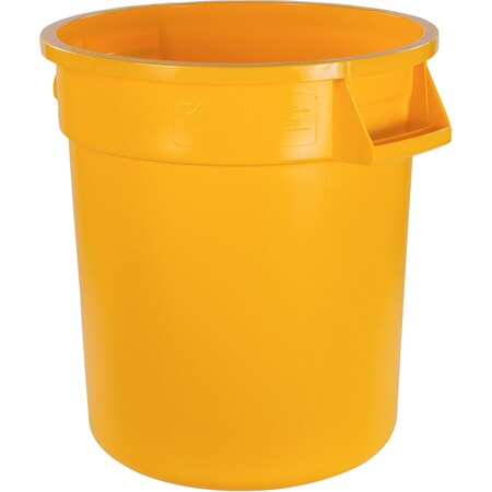 BRONCO Trash Can,10 gal Bronco Rnd Trsh Can Ye