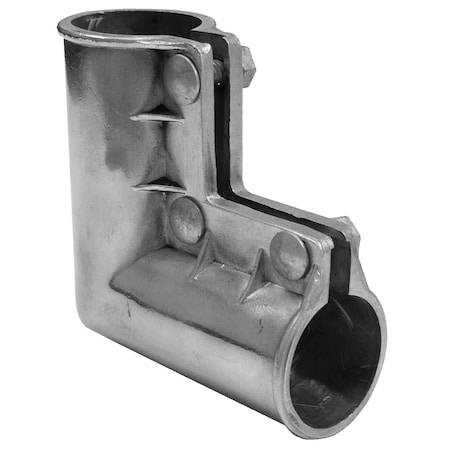 YARDGARD Gate Elbow w/Bolts,1-3/8&x1-3/8&,Al