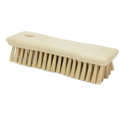 SPARTA Color Coded 8 in,Hand Scrub,Tan