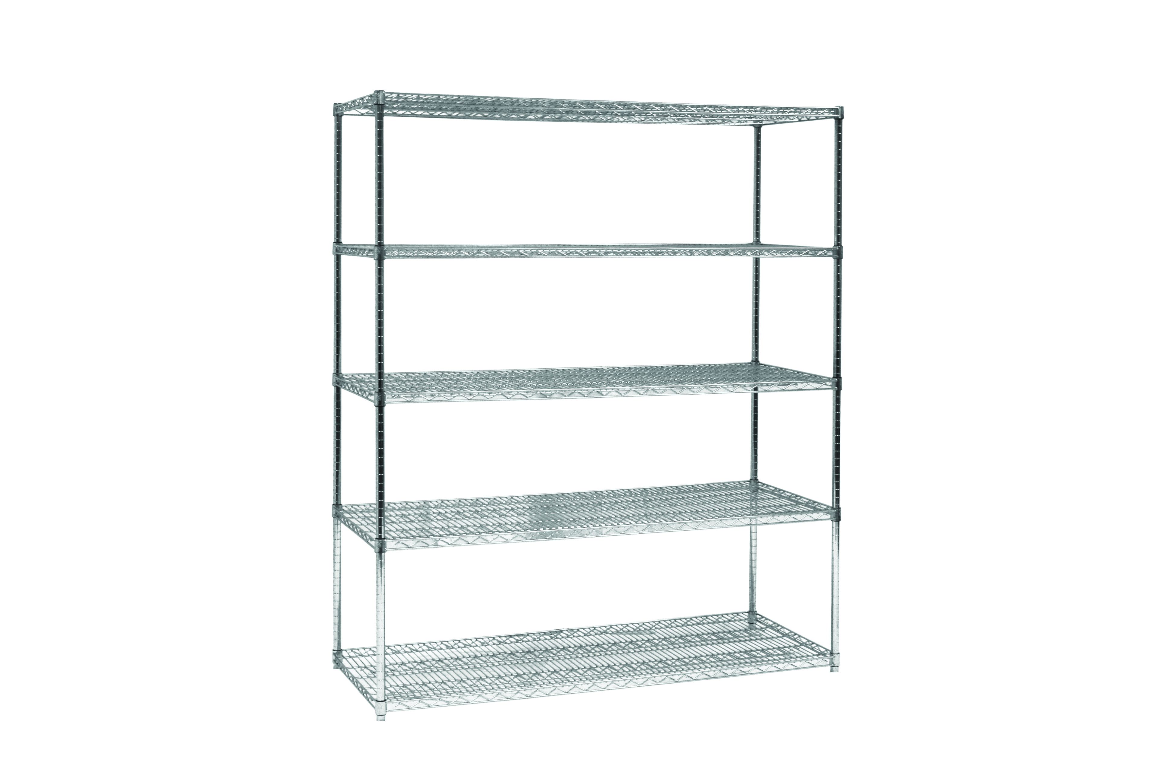 TECHNIBILT SHELVING SYSTEMS Add-On Unit,5-Shelf,Chrome,24x60x74