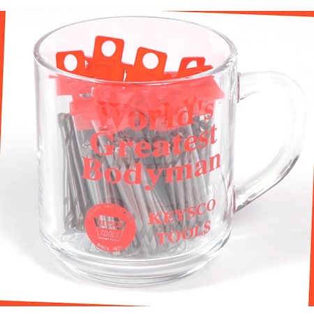 KEYSCO TOOLS Mug w/ Drill Bits,12 Bits
