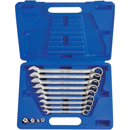 KT PRO TOOLS Combination Speed Wrench Set,Metric 13