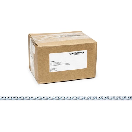 CAMPBELL CHAIN &, FITTINGS SASH CHAIN #8 B/K 100''/CTN