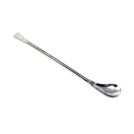 SCIENTIFIC LABWARES Spatula,Square Ends,Angled Left Spoon