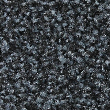 M A MATTING Plush Mat,Slate Gray,3x10