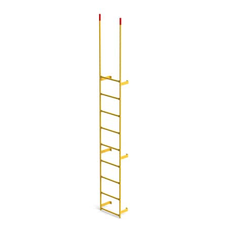 EGA PRODUCTS STL Dock Ladder,Wll-Mt Wlk-Thr,9 Rung