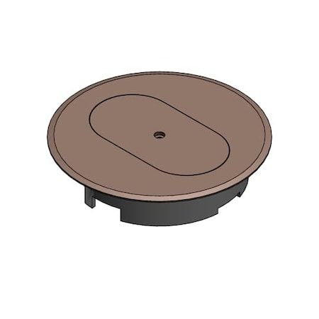 CARLON Round Floor Box Pvc Duplex Cvr Caramel