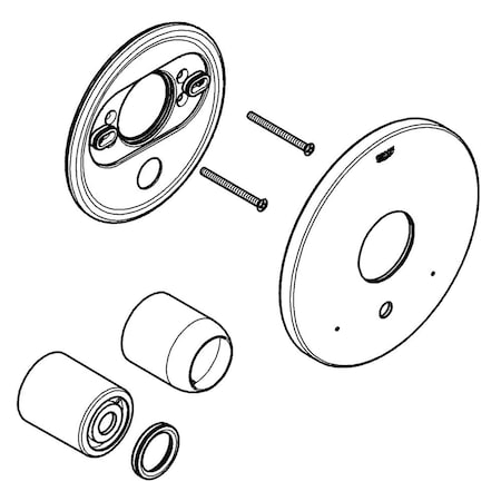 GROHE Universal Escutcheon Chrome