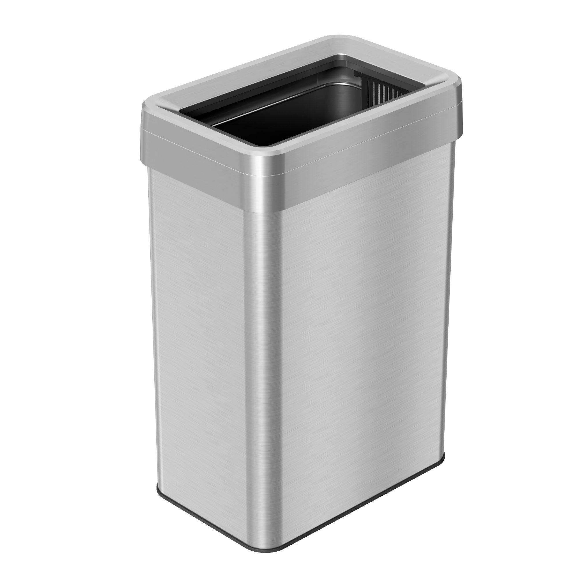 HLS COMMERCIAL Trash Can 16 Gal Rectangular Open Top; S