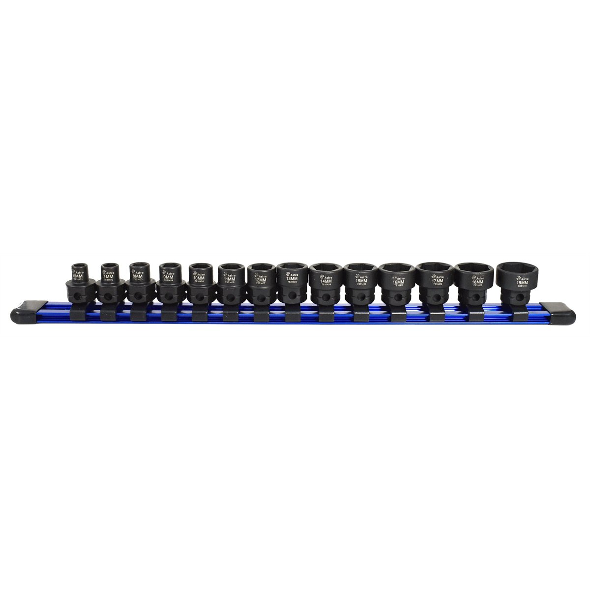 ASTRO PNEUMATIC Drive Nano Impact Sockets,14 pcs.,3/8&
