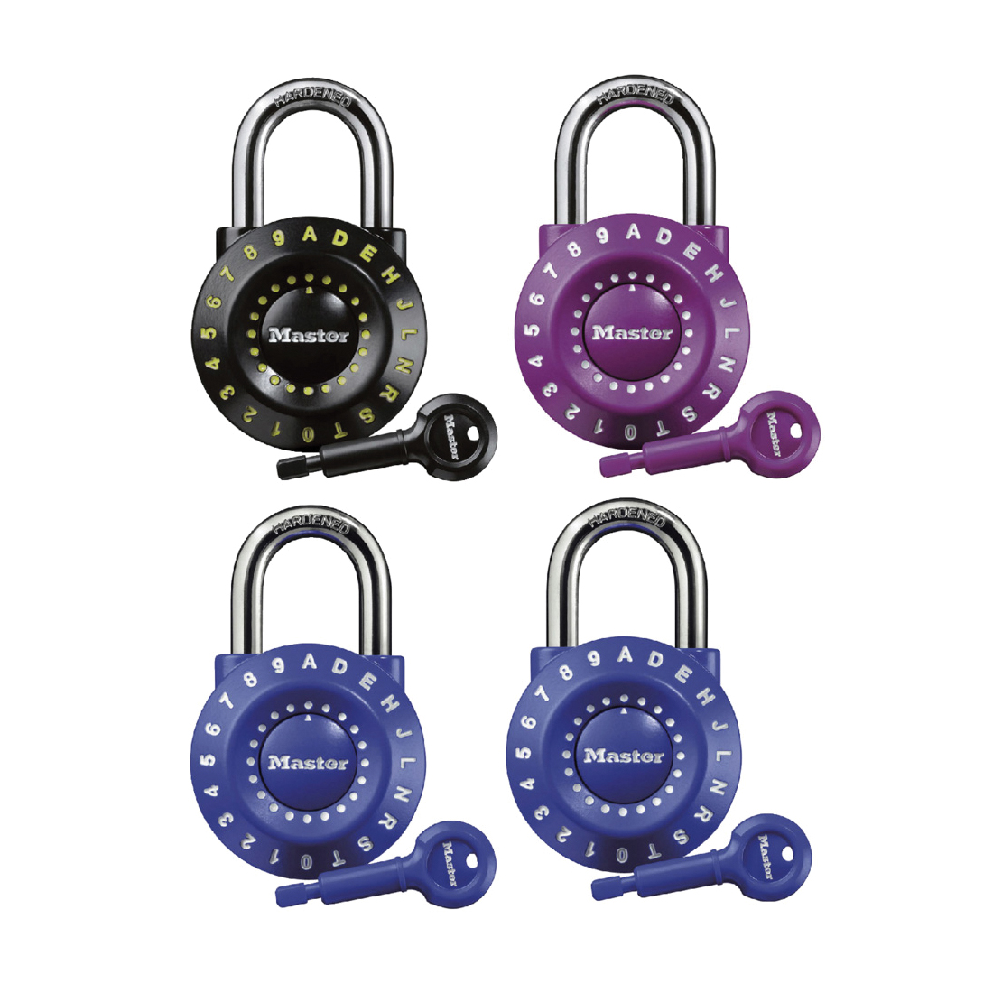 Master Lock® PADLOCK SAF MET 1/4IN ASSORTED 7/8IN