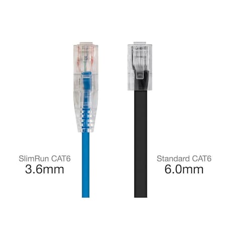 MONOPRICE Slim Cat6 Utp Network Cable,1 ft.Blue