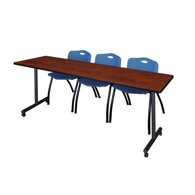KOBE Mobile Table with 3 M Stk Chairs,84