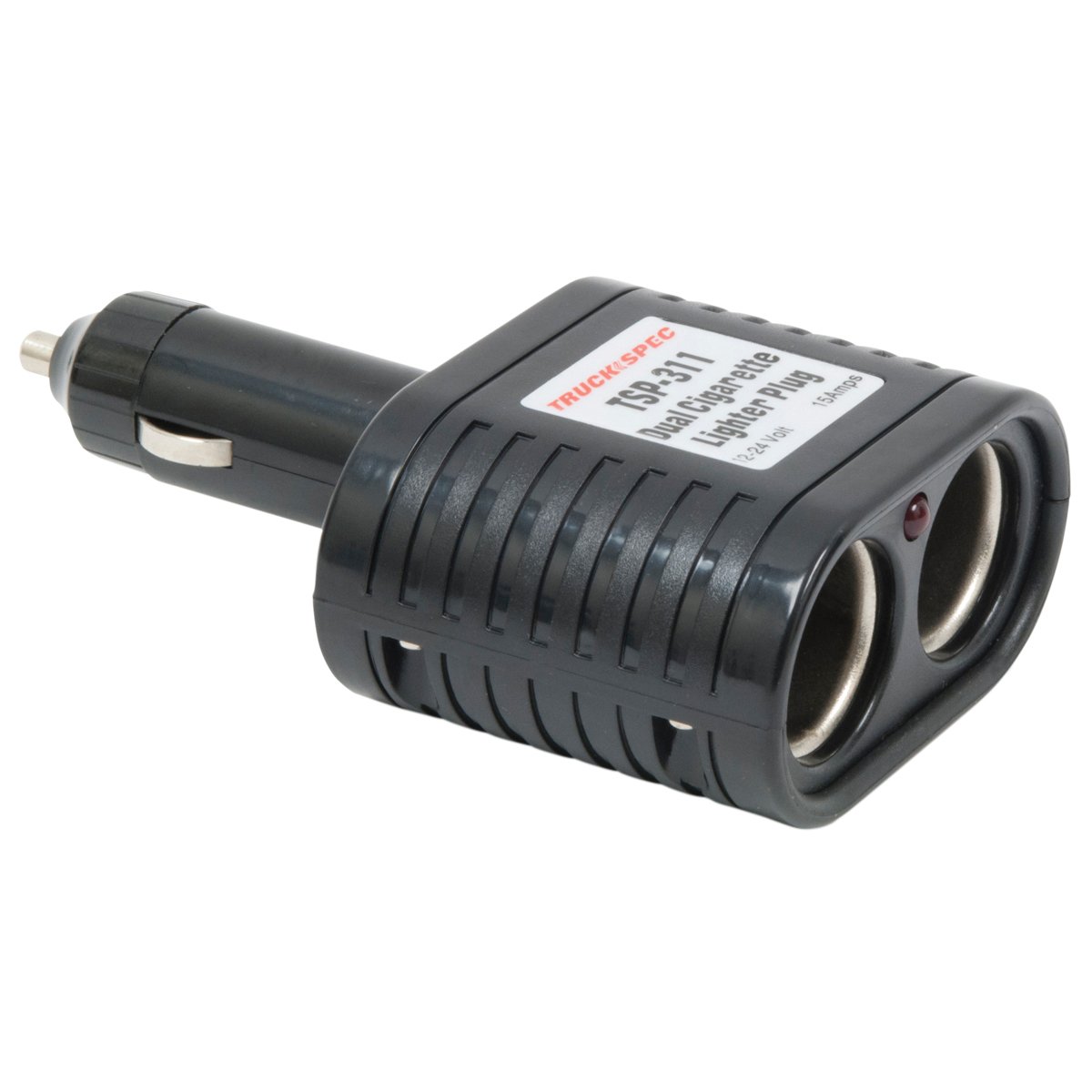 TRUCKSPEC Fused Cigarette Lighter Adapter, 12-Volt