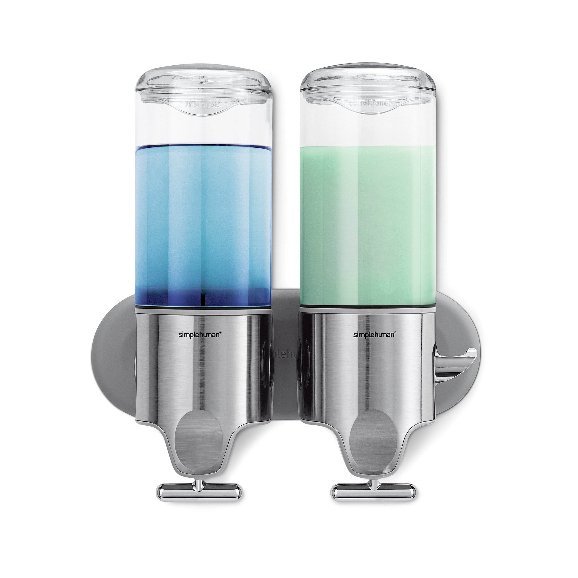 SIMPLEHUMAN Toiletry Dispenser,9.6 in H,Silver
