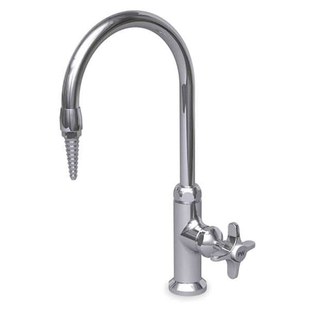 WATERSAVER Gooseneck,Chrome,Brass,2.2gpm