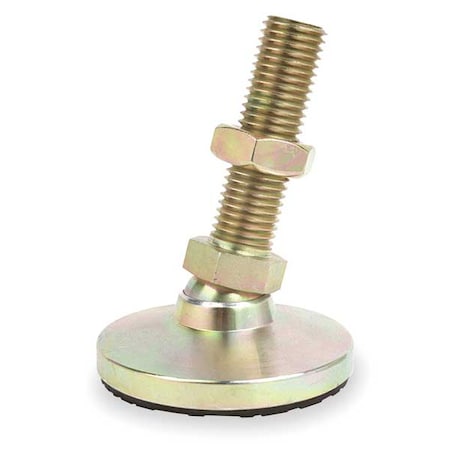 S &, W Leveling Mount,Swivel Stud,M24,4 in Base