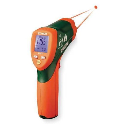 EXTECH IR Thermometer, Dual, -58 to 1832F
