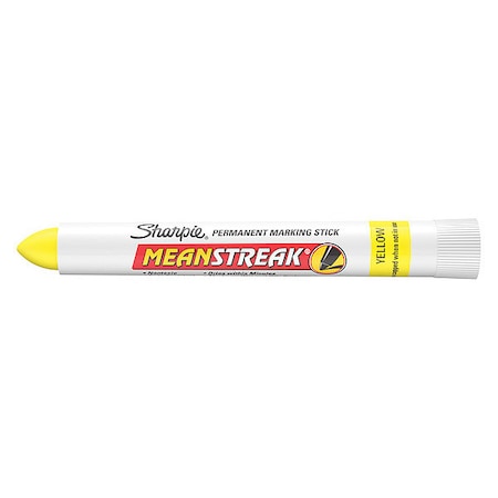 SHARPIE Permanent Marking Stick,Ylw,Bullet,PK12