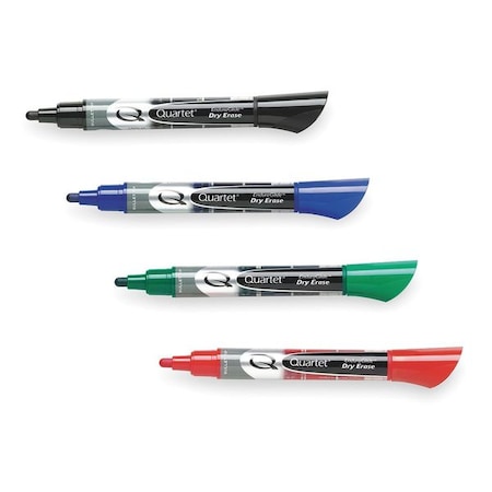 QUARTET Dry Erase Marker Set,Bullet,PK4