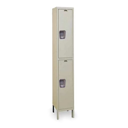 HALLOWELL Lckr;2x1Lckr;Tan;78&quot;x12&quot;x15&quot;;UnAssm