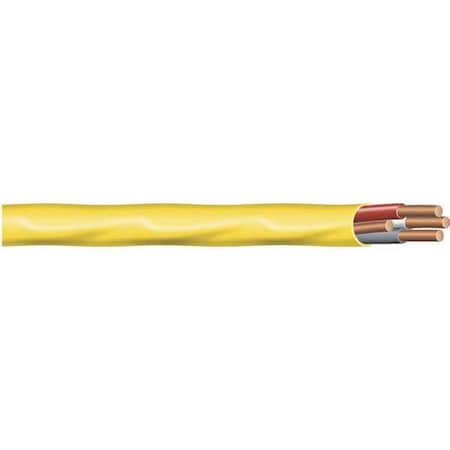 ROMEX Nonmetallic Cbl;3 w/Gnd;12AWG;Yel;50ft