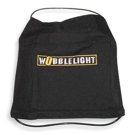 WOBBLE LIGHT Reflector Shield,12.5in,Black/Silver