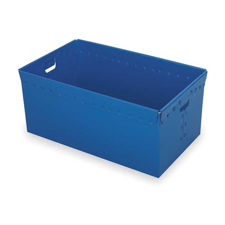 DIVERSI-PLAST Nesting Ctr,Blue,Solid,Corrugated HDPE