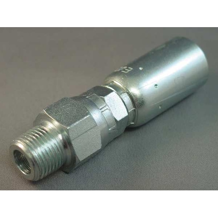 KURT Crimp Fitting,Straight,1/2& ID,NPT