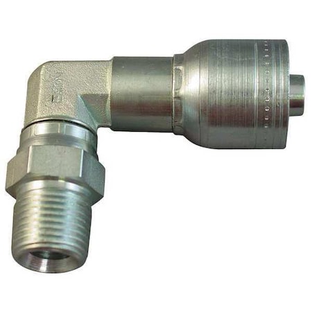 KURT Crimp Fitting,90 Degrees  Elbow,3/4& ID