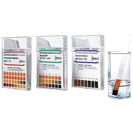 EMD pH Test Strips, L,2.5 to 4.5 pH,PK100