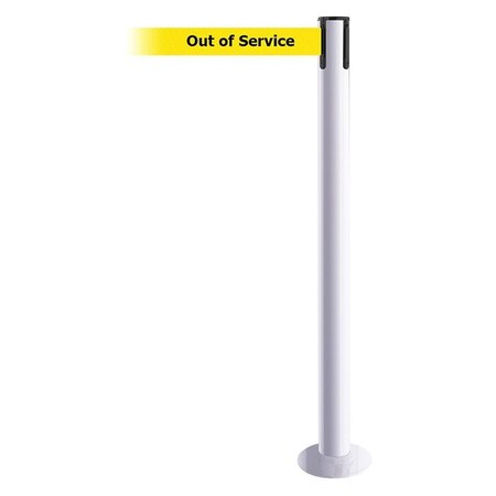 TENSABARRIER Fixed Barrier Post with Belt,13 ft. L