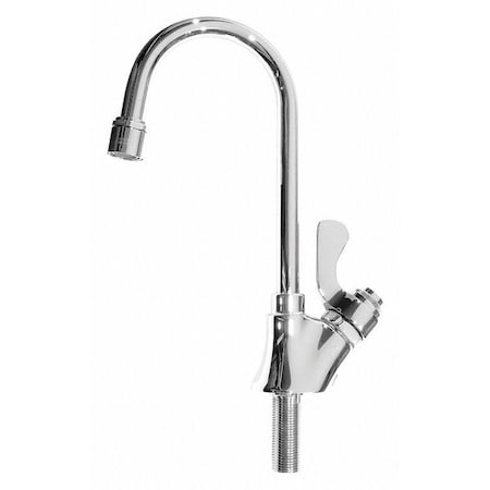 HAWS Sink Faucet,Self Closing,Lever Gooseneck