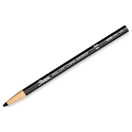 SHARPIE Peel-Off China Marker,Standard,Blk,PK12