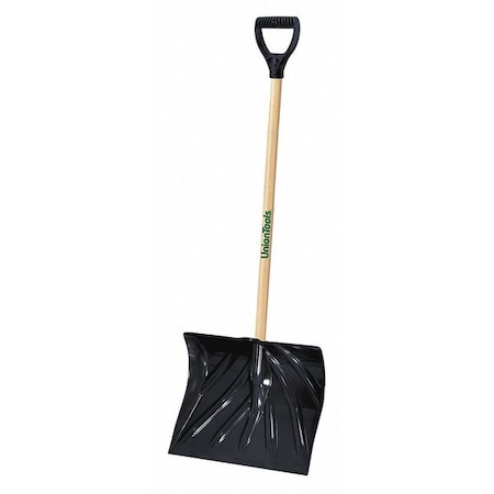 UNION TOOLS Snow Shovel,Poly,18& Blade,Union
